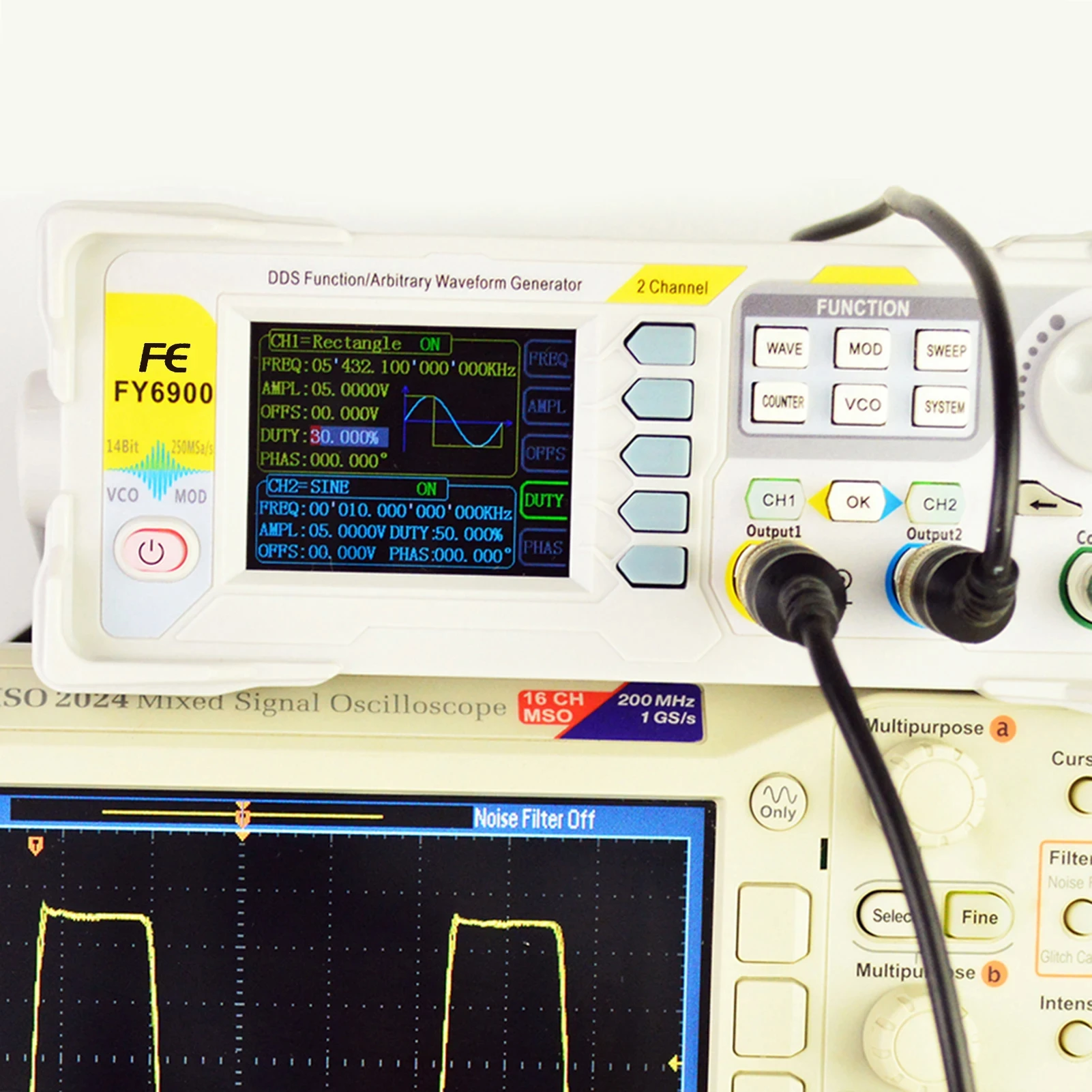 Function Arbitrary Waveform Generator - Генератор сигналов Источник импульсного сигнала FY6900