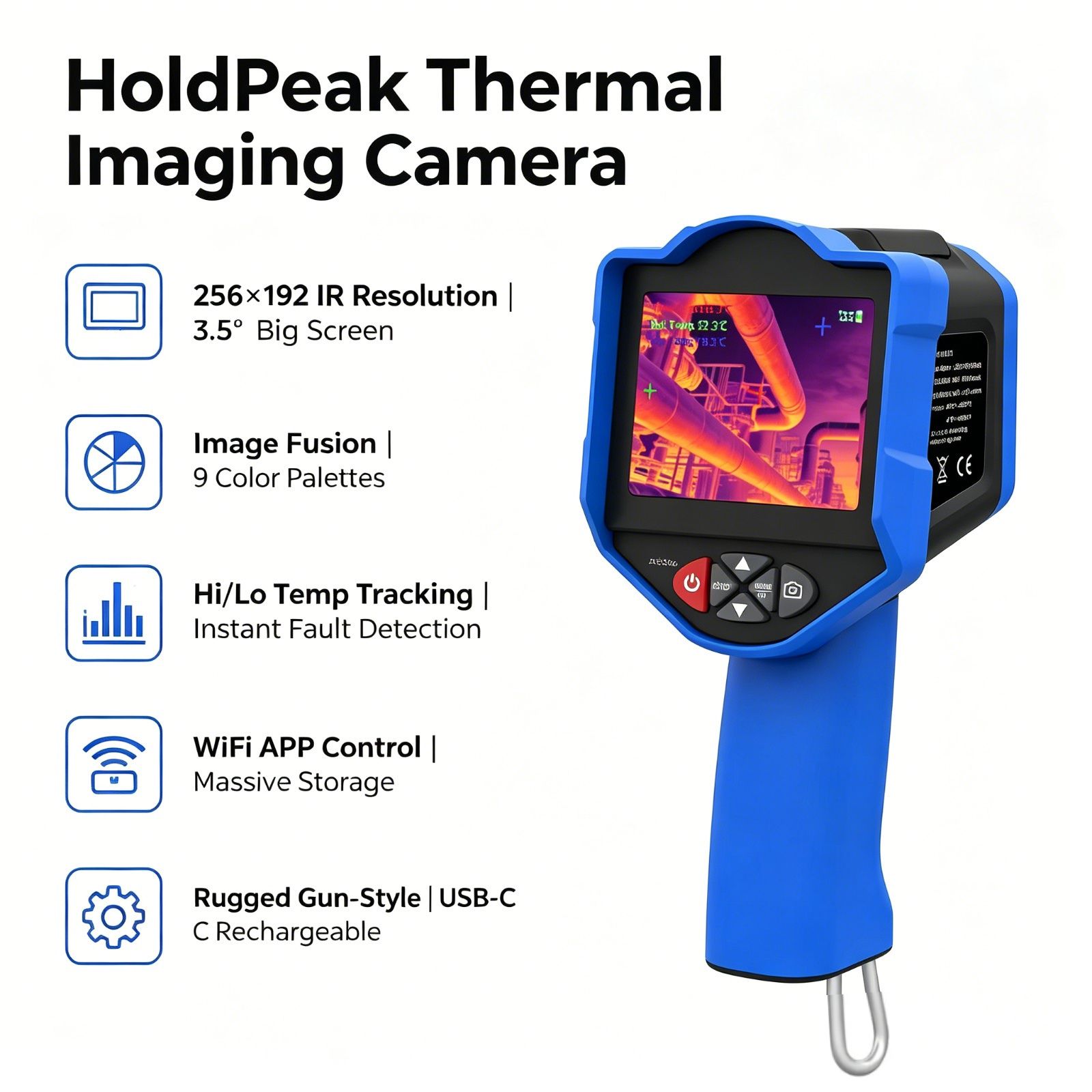 Thermal Imaging Camera Pcb Repair - Тепловизионная камера HoldPeak 256x192, инфракрасная, от