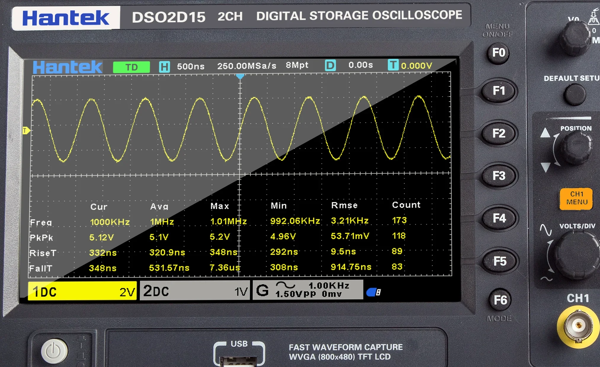 Стабильный цифровой осциллогра – обзор и цена Digital Storage Oscilloscope 100Mhz