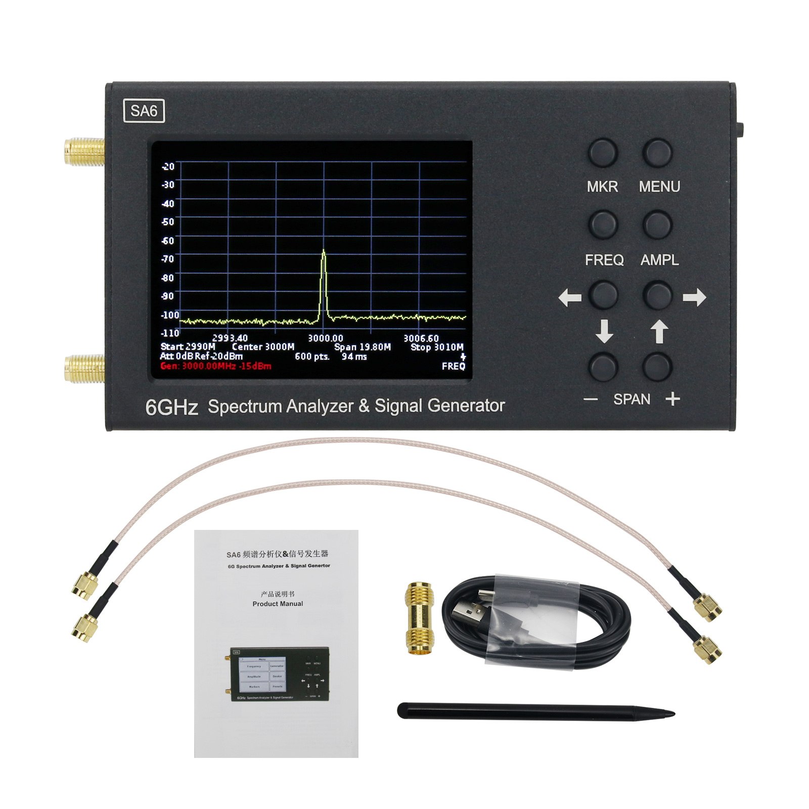 SA6 Анализатор спектра 6 ГГц Г – обзор и цена Signal Generator Spectrum Analyzer