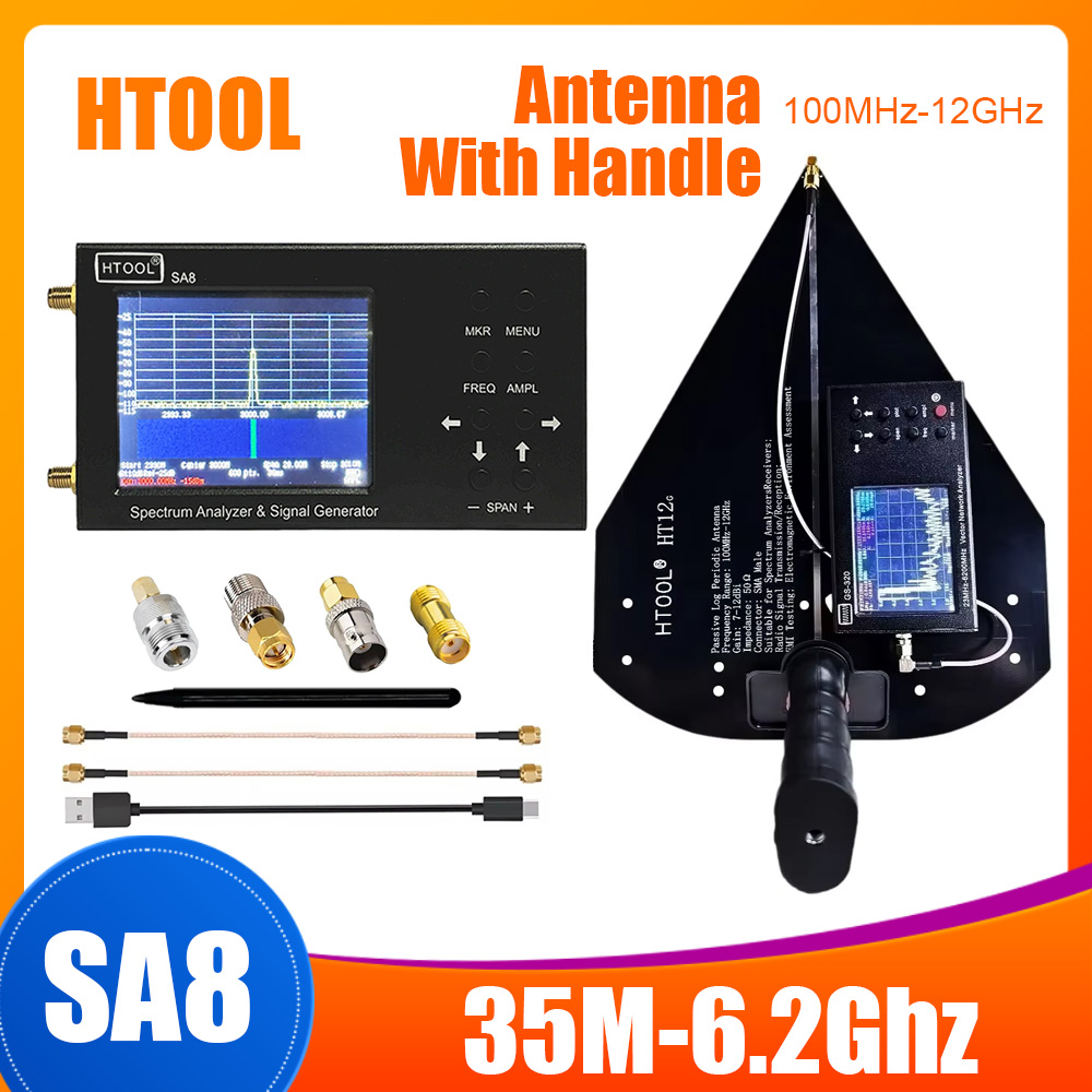 Анализатор спектра HTOOL SA8,  – обзор и цена Signal Generator Spectrum Analyzer