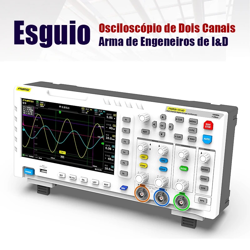 Цифровой осциллограф FNIRSI 10 – обзор и цена Digital Storage Oscilloscope 100Mhz